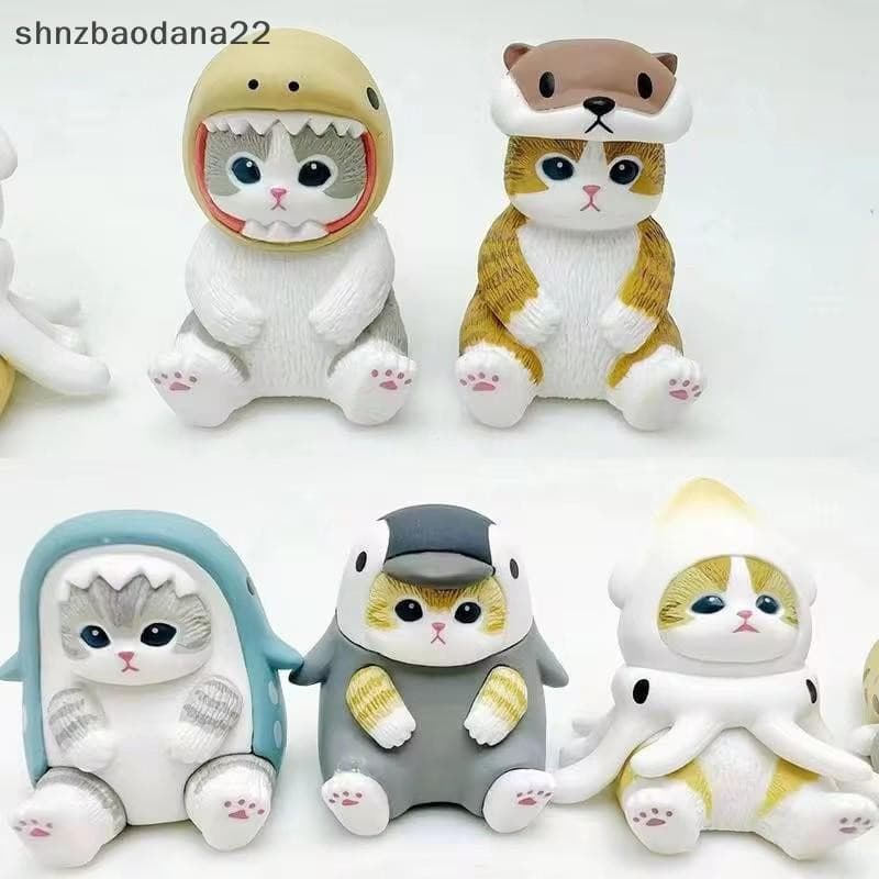 [Shnzd] Caixa Cega Para Gatos Boneca Fofa Tubarão Figura De Gato Brinquedos Cos Bonecas De Organismo Marinho Bolsa Decor