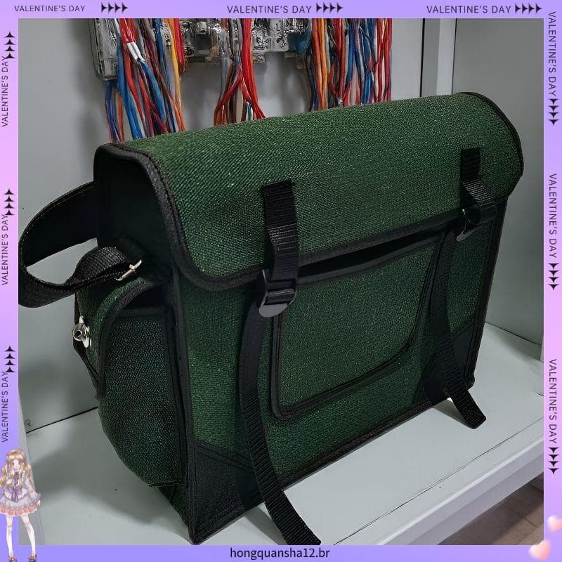 Kit de ferramentas para canteiro de obras, lona, eletricista, resistente ao desgaste, bolsa de lona, ferramenta de ombro