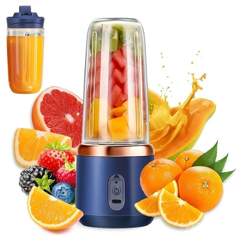 Mini Liquidificador Portátil Recarregável, Copo Liquidificador para Casa, Atacado, Transfronteiriço, Multifuncional, 6FX