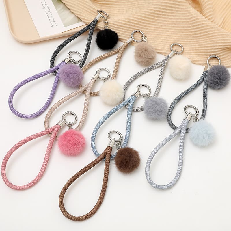 Outono inverno novo estilo Rex coelho pelúcia pingente saco chaveiro pingente acessórios criativo All-Match cordão do te