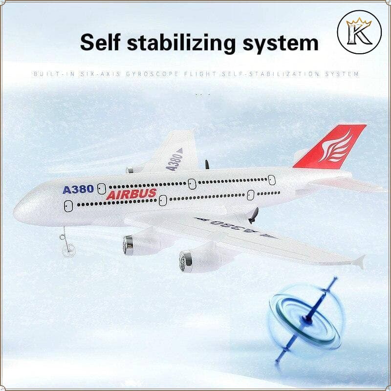 Avião RC A380 Boeing 747 2.4G Asa Fixa De Controle Remoto Com Motor Giroscópio Modelo De Aeronave Ao Ar Livre Brinquedo