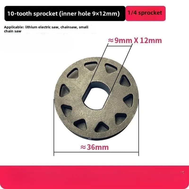 Adequado Para Motosserras De Lítio E Outras Serras Com Rodas Dentadas De 10 Dentes , Calibre 9x12 mm 1/4