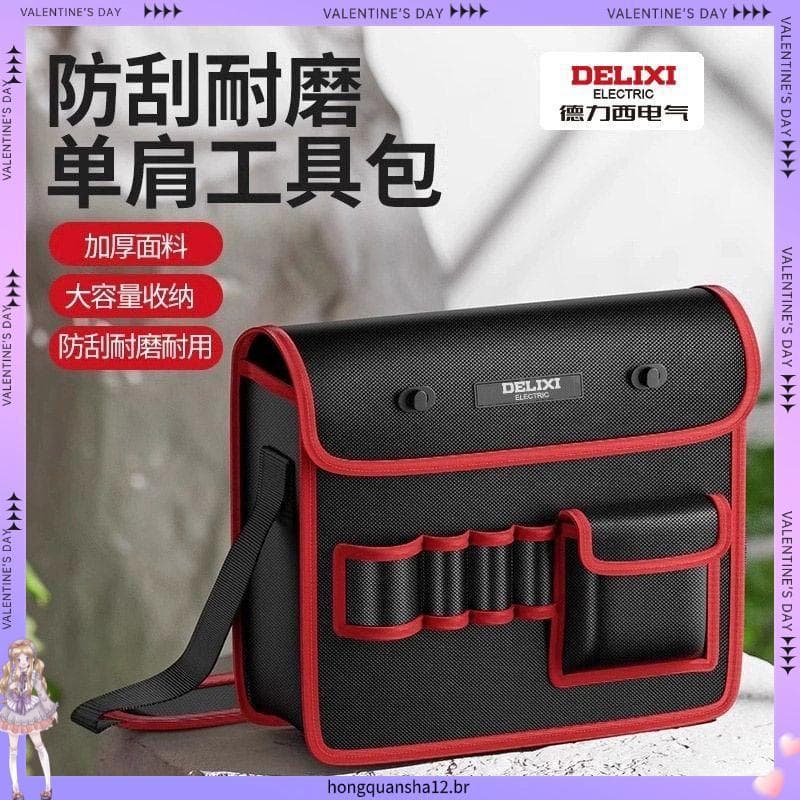 3174 Coleção de pessoas Delisi Toolkit Crossbody Multifuncional Espessado de grande capacidade portátil de um ombro resi