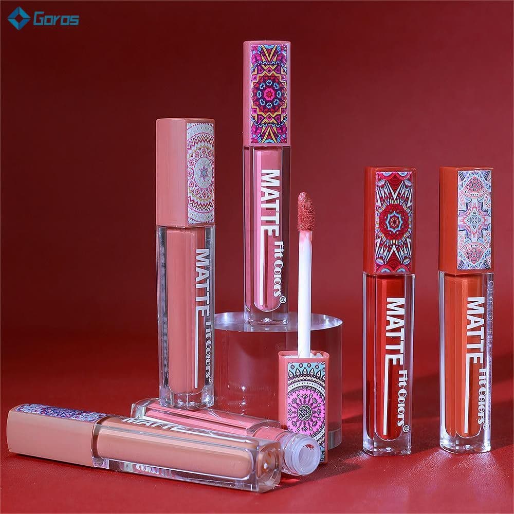 FIT COLORS Gloss Labial à Prova d'Água 6 Cores Maquiagem de Beleza Proteção Labial Completa 6 Cores Gloss