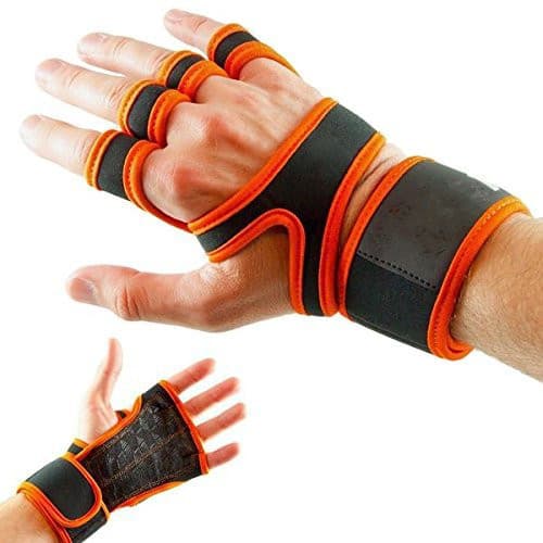 Luvas de Silicone para Fitness Unissex, Antiderrapantes, Resistentes ao Desgaste, Meio Dedo, para Levantamento de Peso e
