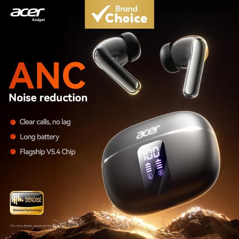 Fones de Ouvido Sem Fio Acer OHR640, Fones Bluetooth com Cancelamento de Ruído Ativo, Fones TWS Estéreo, Headsets com