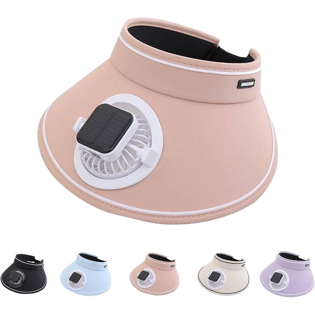 Boné SolarFanHat, Boné de Beisebol Alimentado por Energia Solar com Ventilador Integrado – Proteção UV, Velocidades de V