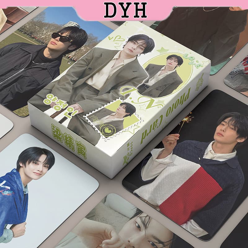 50 Peças/Caixa Stray Kids Em Carrinho Cartão Fotográfico Laser Holograma LOMO KPOP Álbum MSPK LPI8