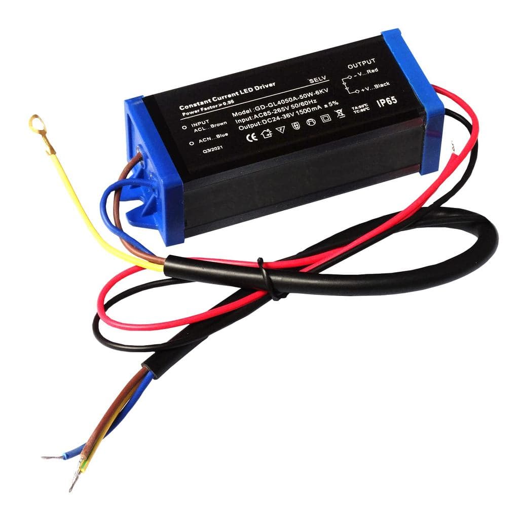 Driver de Corrente Constante de 50W, AC85-265V DC28-36V 1500mA, Transformador de Alimentação LED de Alta Potência para I