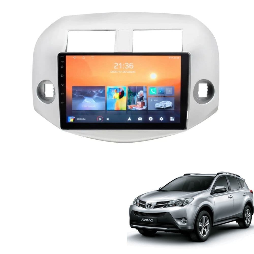 Kit Multimídia 9" Adak 2+64G Carplay Android RAV4 06/13