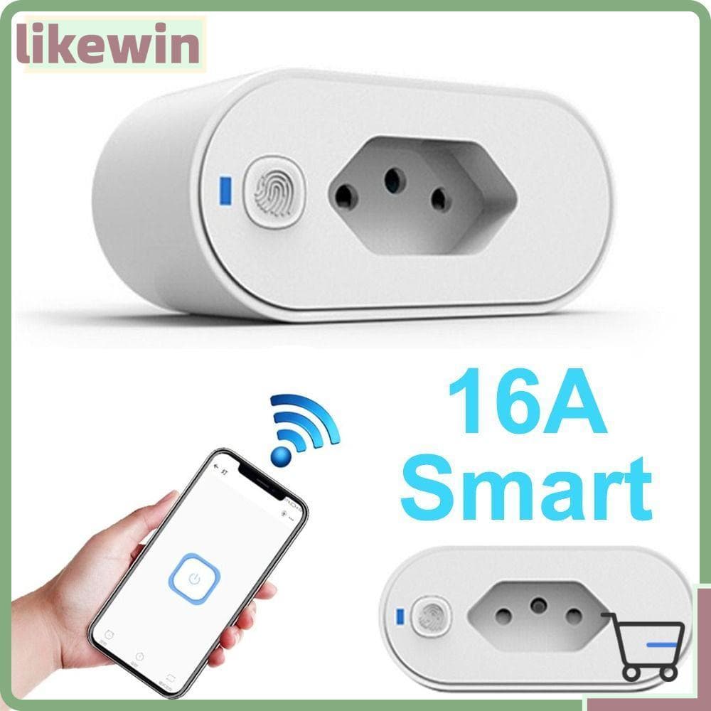 Adaptador De Tomada Inteligente Tipo , Controle De Voz Para Monitoramento De Energia , Plugue Brasil De Monitor Com Bloq