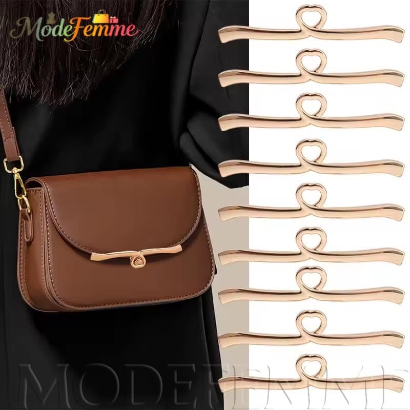 [À Venda] Hardware De Bolsa DIY Coração Fecho Longo Twist Lock-Para De Ombro-Pequenos Clipes De Travamento-De Travas Tor