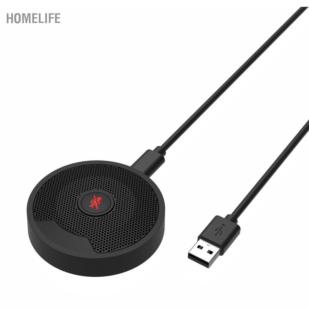 Homelife Microfone de conferência USB Homelife UM10 Microfones de PC condensadores omnidirecionais 360 ° para bate-papo