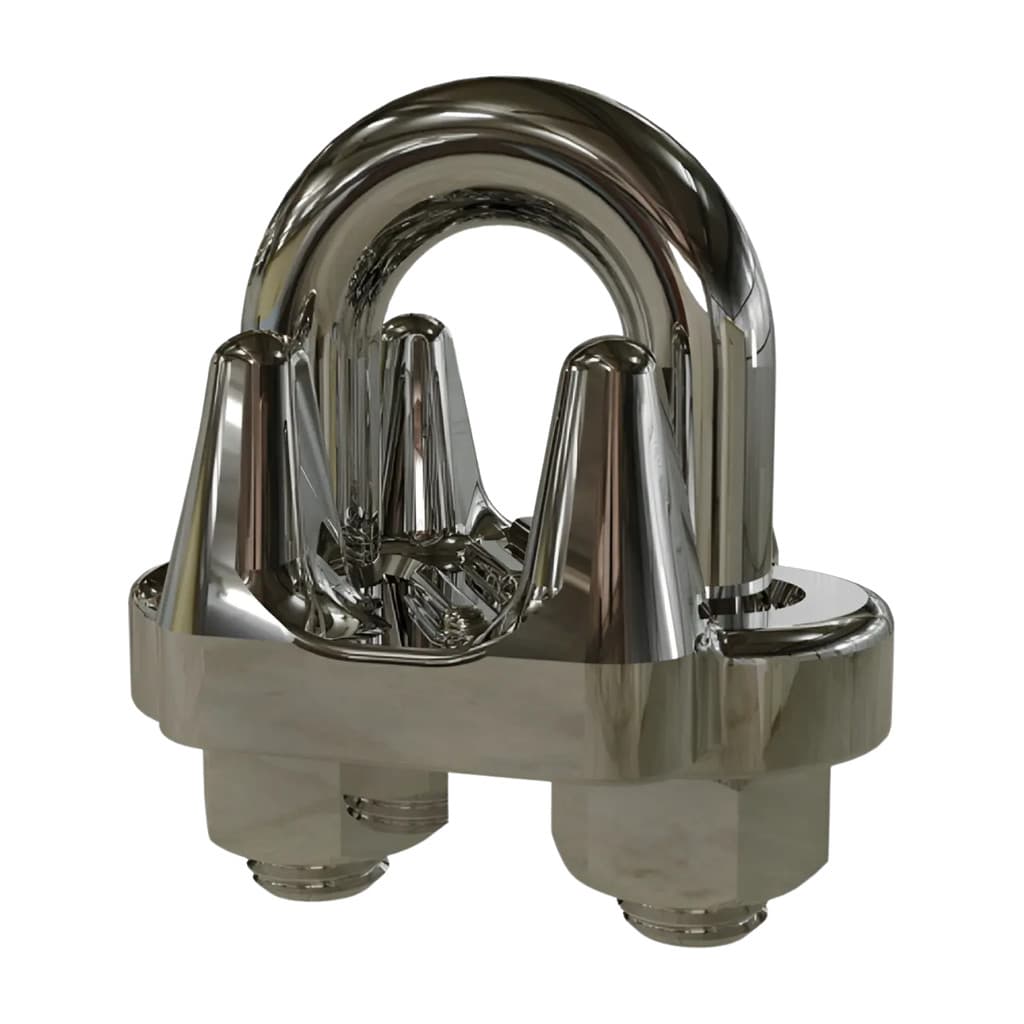 Grampo De Aço Inoxadavel Pesado Abraçadeira Clips Cabo de Aço Barco Veleiro