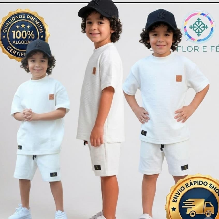 Conjunto Infantil Menino Juvenil Blogueirinho Estiloso do 1 ao 14 anos ZA