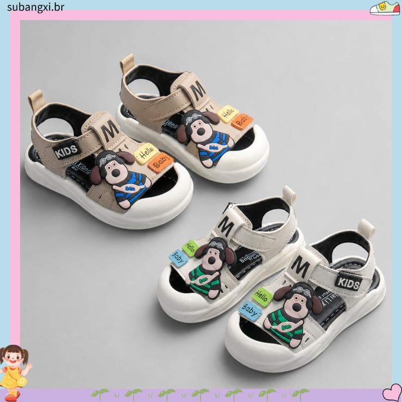 Bebê verão novo estilo Baotou Anti-colisão sapatos de sola macia da criança infantil crianças 1-3 anos de idade confortá