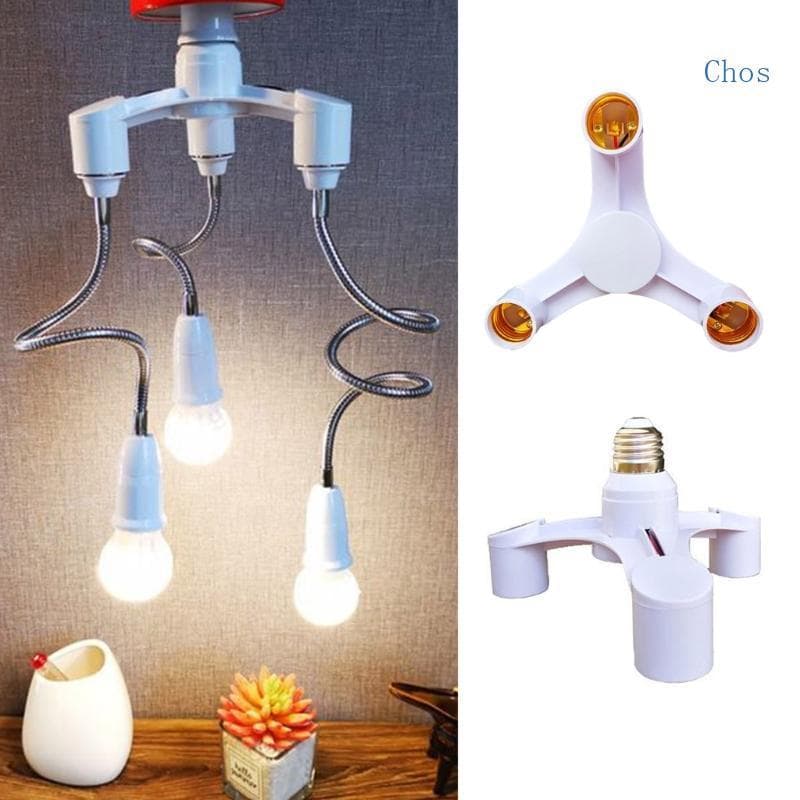 Chos E26 E27 7 6 5 4 3 1 Lâmpadas LED Soquete Adaptador Divisor Suporte Da Lâmpada Base Conversor Para Casa