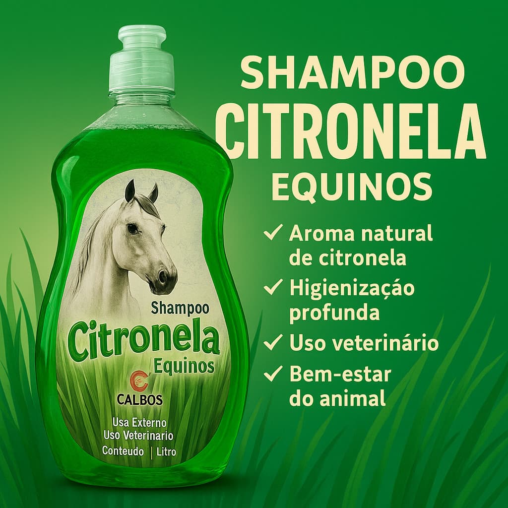 Shampoo Citronela para Equinos – 1 Litro