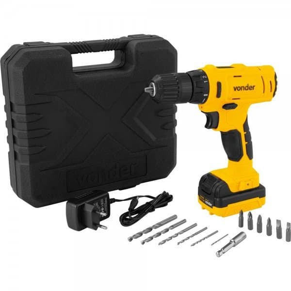 Parafusadeira Furadeira Bateria 3/8" 12 V Pfv120 Vonder