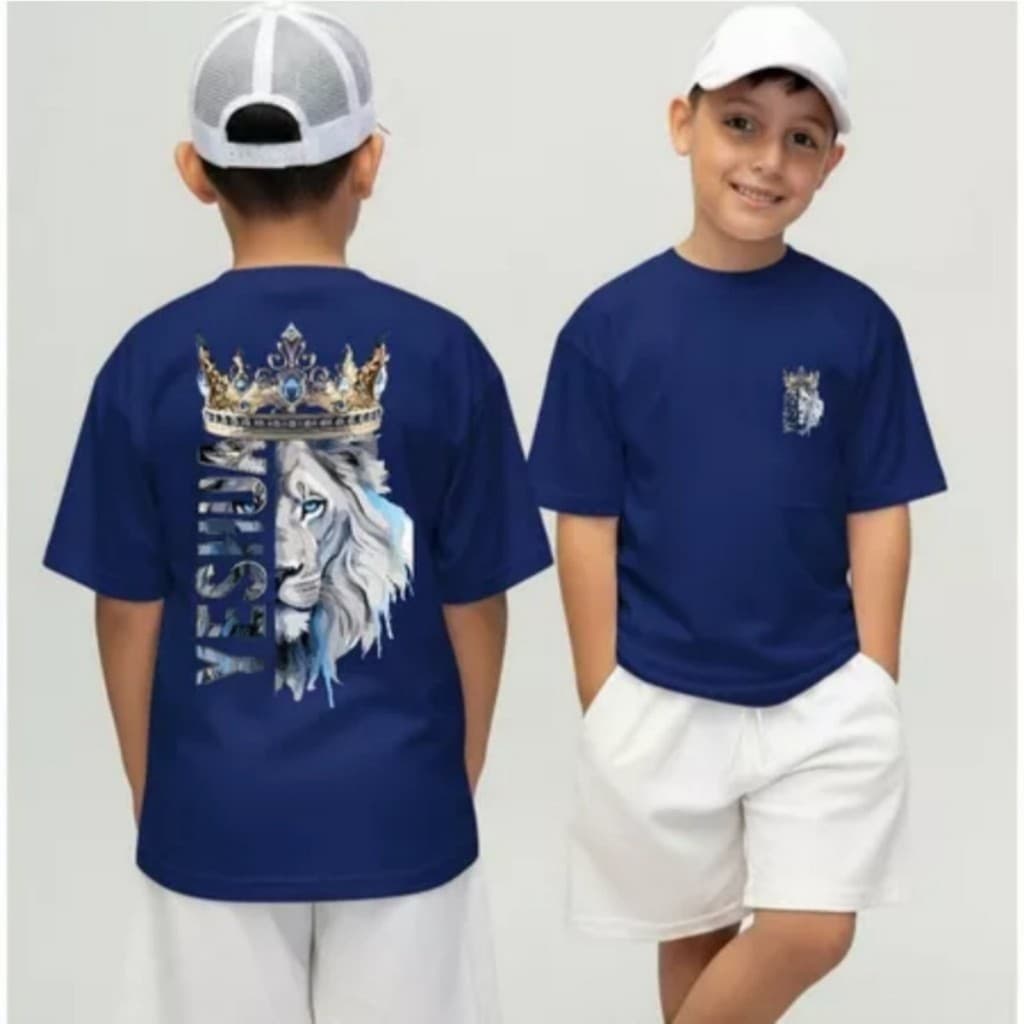Camiseta Infantil Malha 100% Algodão Juvenil Estilosa Camisa Religiosa Jesus Cristo Yeshuaa