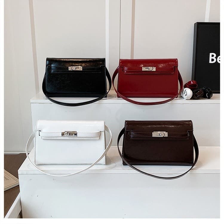 Nova Bolsa De Ombro E crossbody Com design De Nicho Elegante Simples , Quadrada Pequena