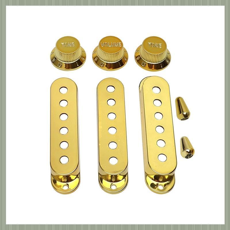 (Uft) Peças De Captação Para/SQ Três-Single Guitarra Elétrica Ajuste De Tom De Volume Tampa Do Interruptor De Engrenagem