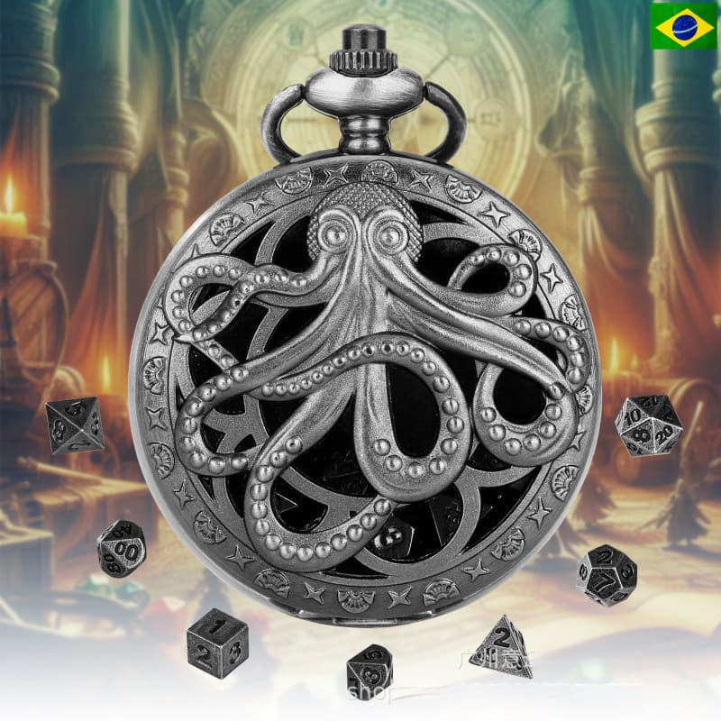 Conjunto de 7 Dados para RPG Cthulhu |     Balança Eletrônica Portátil - Escolha Ideal para DND COC 123