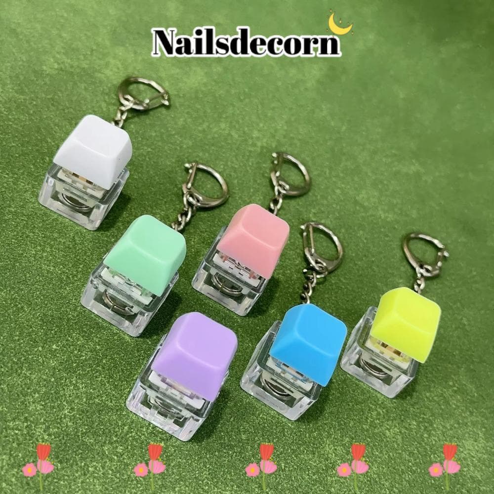 Chaveiro NAILS Fidget , Com Teclas De Luz , Botão , Tampas De Teclado De Dedo , Passagem No Tempo , Brinquedo De Pitada