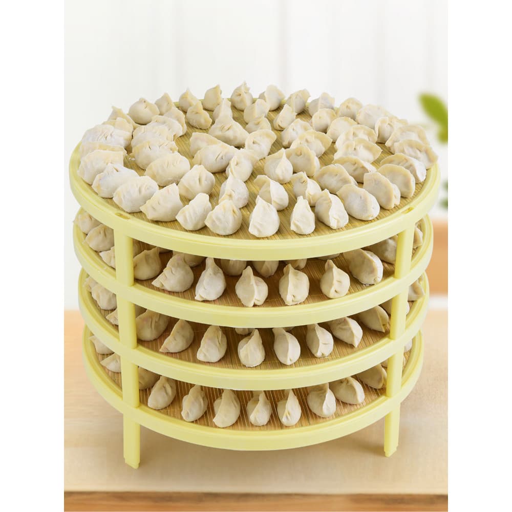 Cortina de cobertura de macarrão de bambu Natural pode conter cortina de bolinho multicamadas cortina de macarrão bolinh