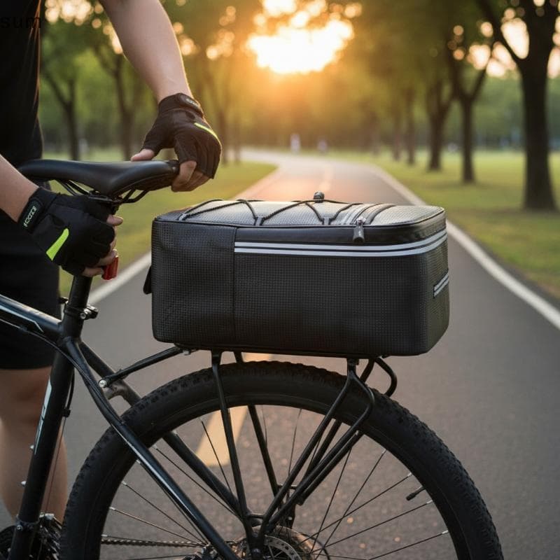 [sum] Bolsa Para Assento Traseiro De Bicicleta , Porta-Bagagens Ra , Ciclismo , Mountain Bike , À Prova D'água , Traseir