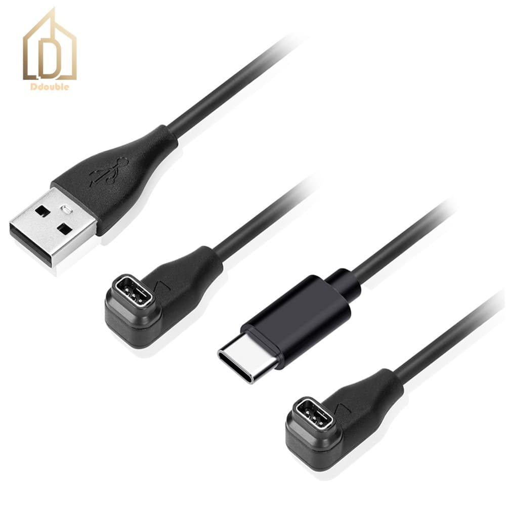 Cabo De Carregamento De Relógio De 1 Metro Para Rastreador De Fitness Com Interface Dupla Segura E Suporte Rápido [Ddoub