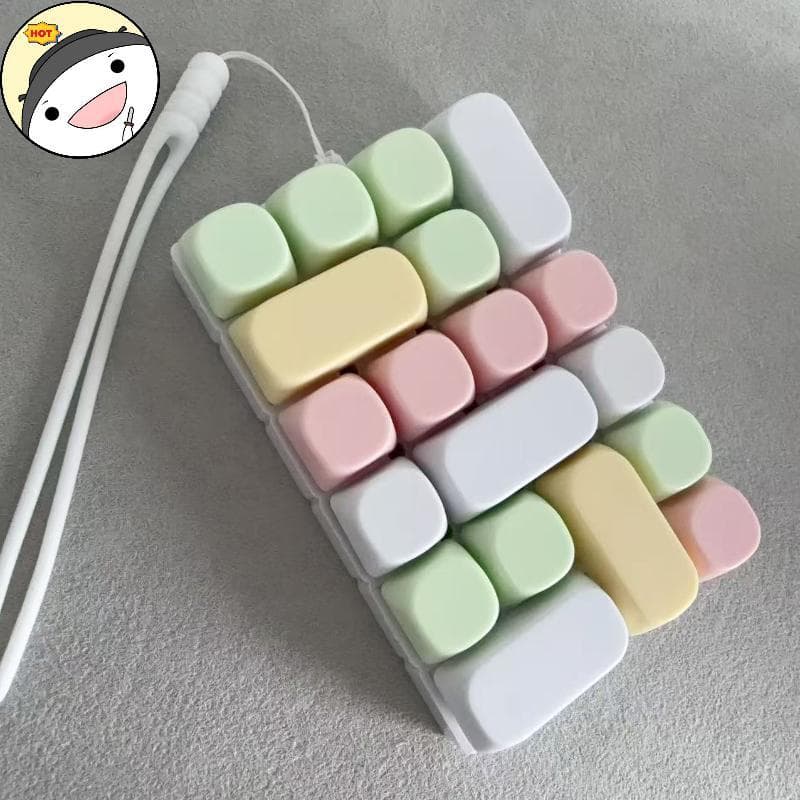 Maud Teclado Fidget Chaveiro Brinquedo Portátil Alívio Do Estresse Mini Dedo Para Trabalhadores De Escritório Estudantes
