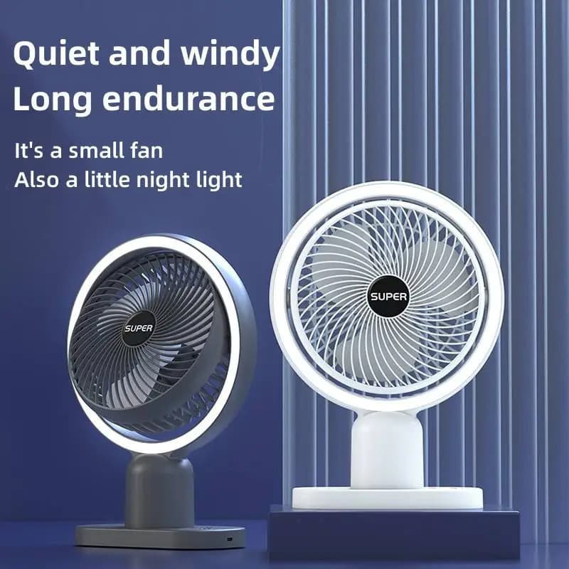 USB Recarregável Mini Piso Telescópico Baixo Ruído Verão Refrigeração Ventiladores Elétricos Para Casa Quarto Escritório