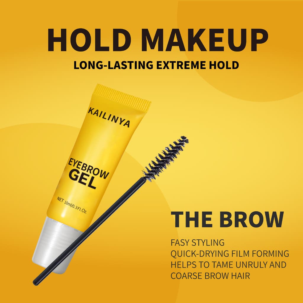 Estilo sobrancelha gel creme de estilo de sobrancelha com escova gel de sobrancelha selvagem estilo forte creme de sobra