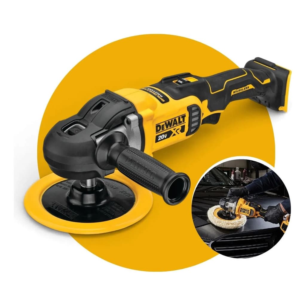 Lixadeira Politriz Dewalt Dcm849 7 20v Brushless Sem Fio Rotativa Velocidade Variavel Polimento Automotivo