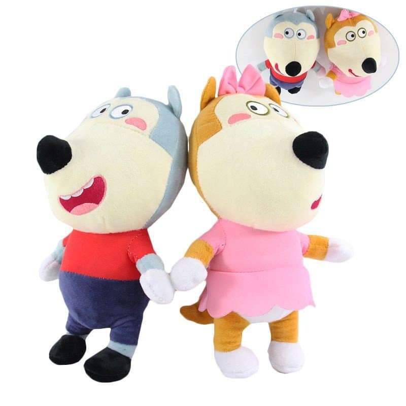 25cm Wolfoo Lucy Plushie Boneca Brinquedos Bonito Macio Recheado Dos Desenhos Animados Família Para Crianças Presentes