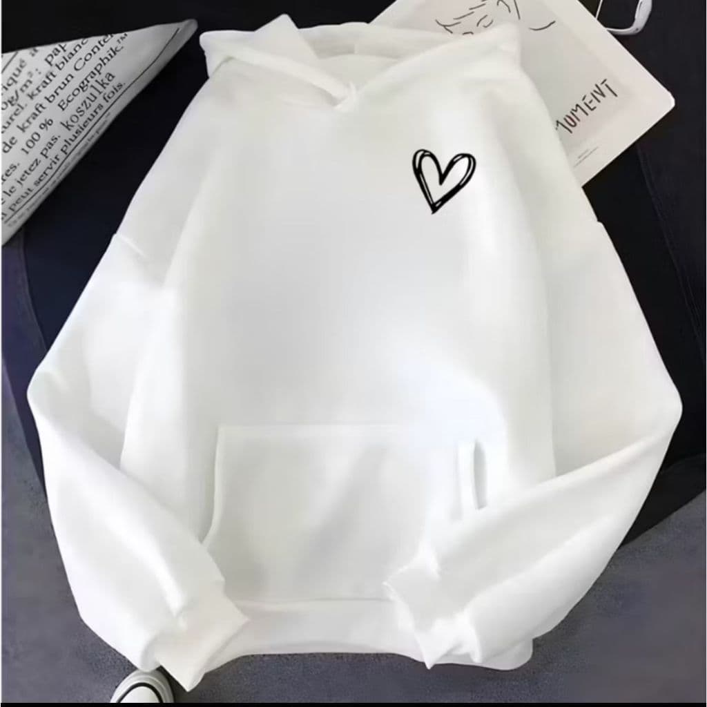Moletom Canguru Feminino Delicado Coracao Casaco Quentinho Flanelado Alta Qualidade Envio Imediato