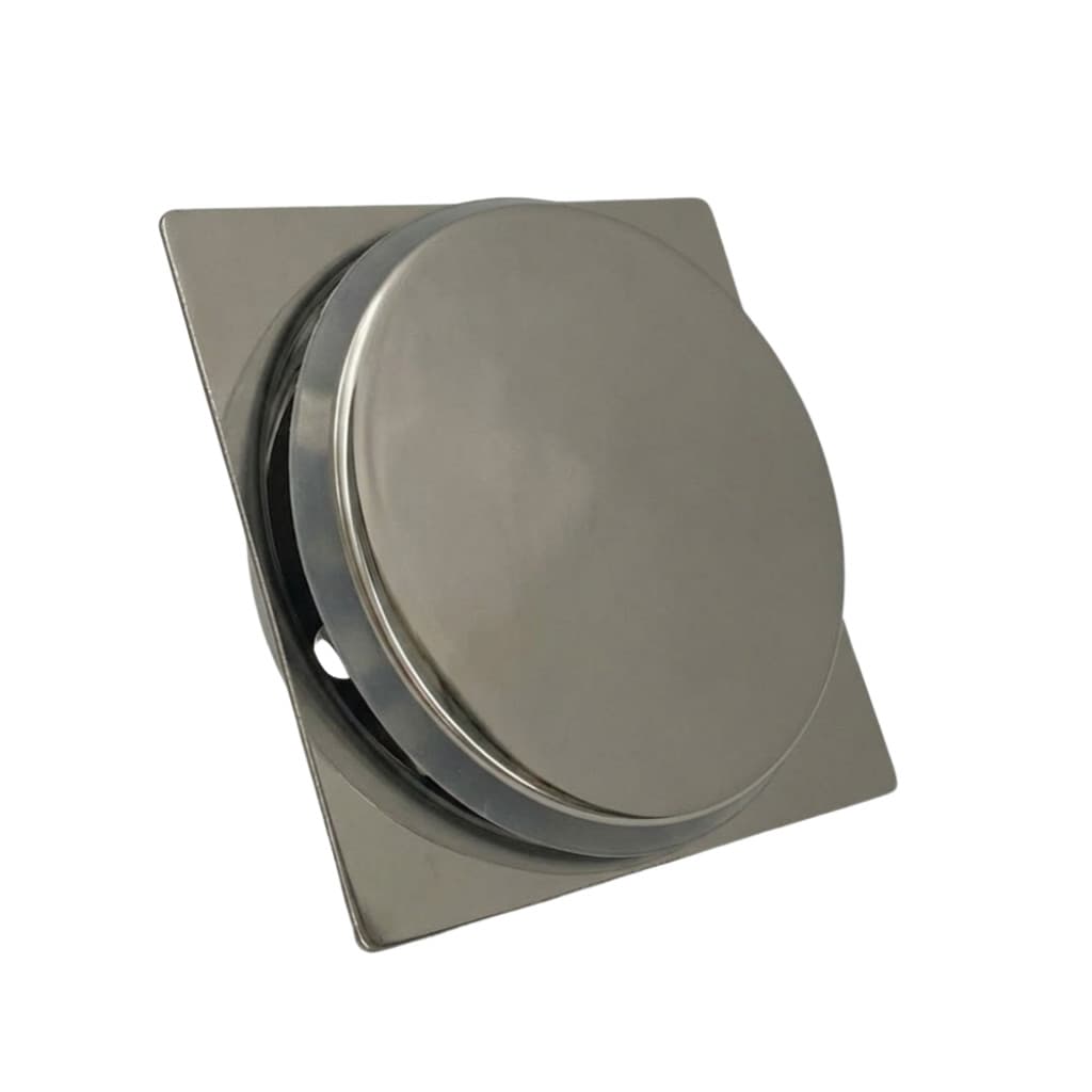 RALO CLICK AÇO INOX QUADRADO CROMADO 9,4x9,4cm