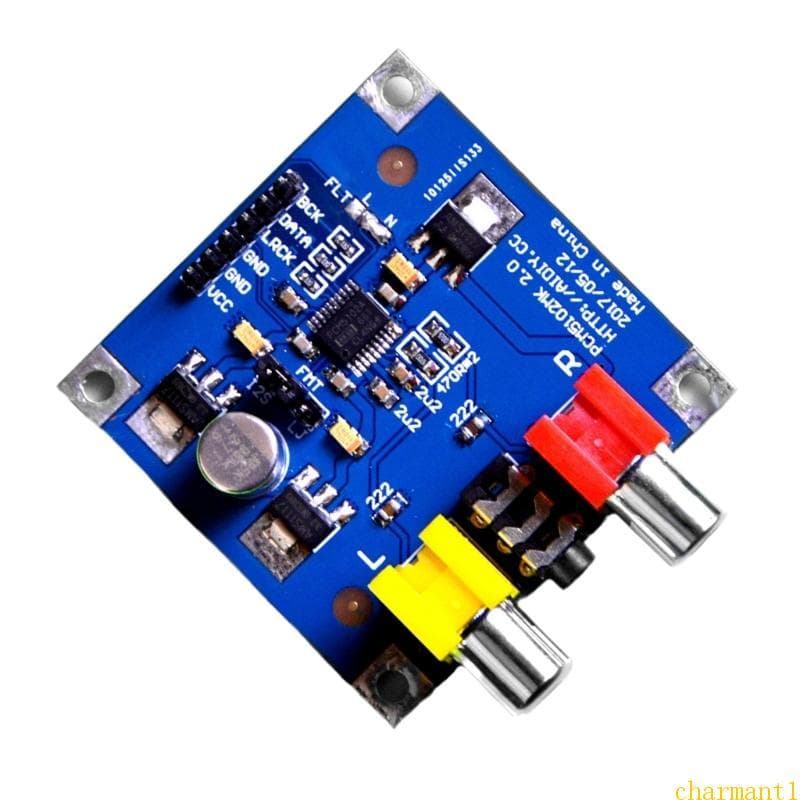 charmant PCM5102 PCM5102A Decodificadores Entrada I2S 3 5 Saídas Fone Ouvido 32Bit 384K