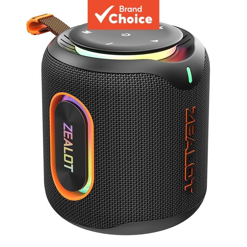 Caixa de Som Bluetooth ZEALOT M1 30W 6000mAh IPX6 À Prova d’Água RGB Luz TWS Estéreo Super Bass Bluetooth 5.4 Para