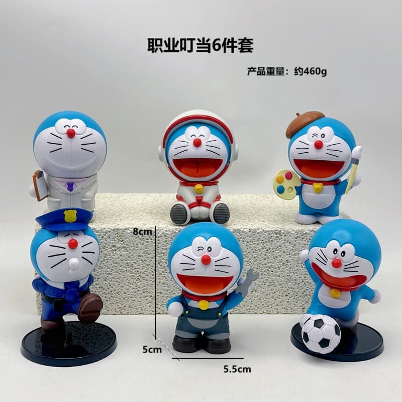 [Novo estilo Popular] Figura de Tinkerbell profissional Doraemon Brinquedos da moda Gashapon Modelo Ornamentos um conjun