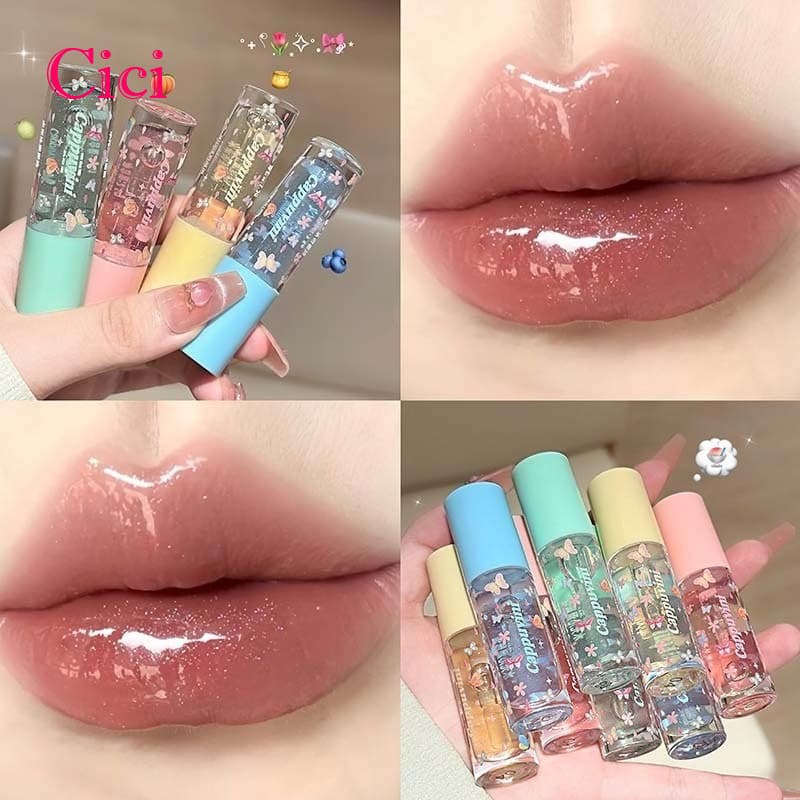 [Cici] CAPPUVINI Glow Óleo Labial Hidratante , E Suaviza Cutículas , Fofo Para Estudantes