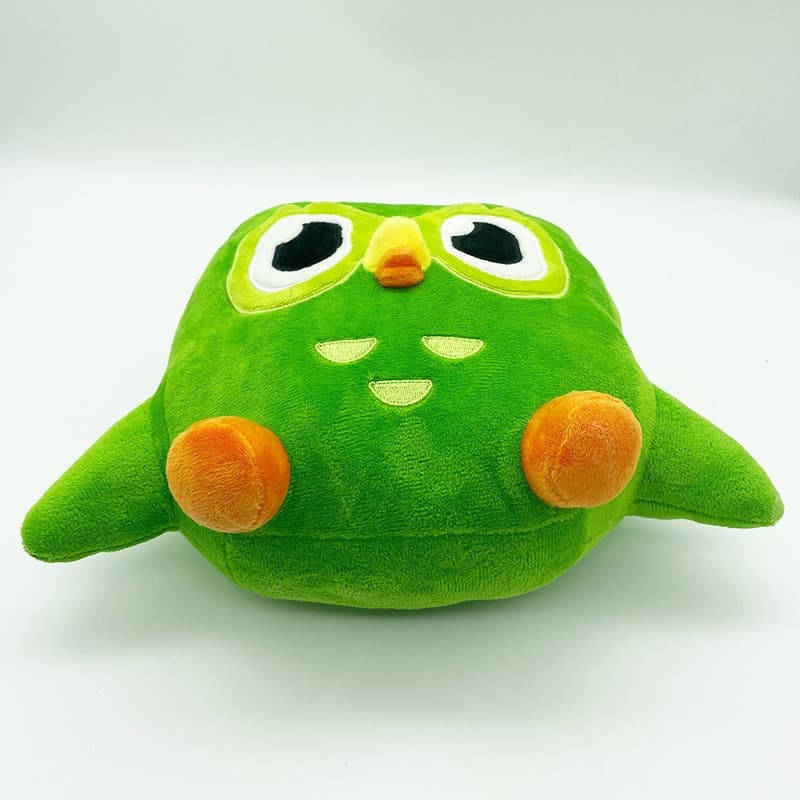 Brinquedo de pelúcia LeDuLeXue adequado para crianças de 10 anos, coruja verde, presente infantil.