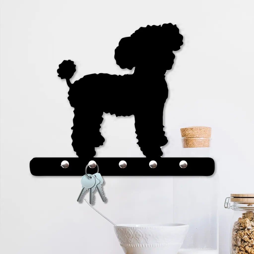 Porta Chaves Organizador Decorativo Em Mdf Preto 3mm Com 526