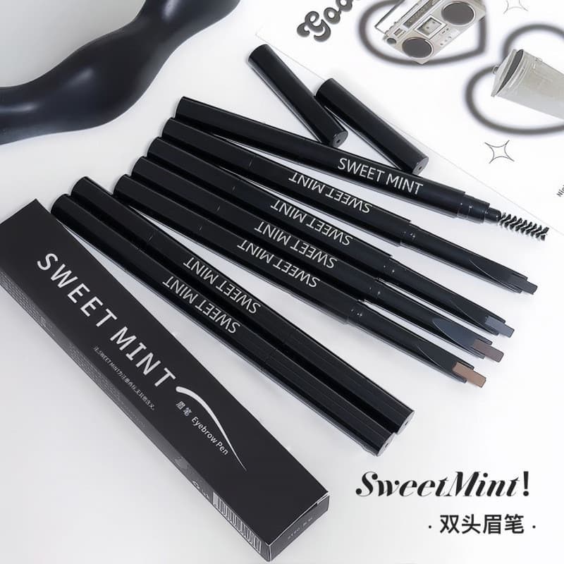 Lápis de sobrancelha SWEET MINT Névoa natural suave para iniciantes Fácil de começar Raízes transparentes naturais Estud