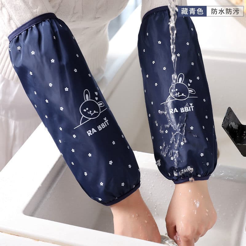 Mangas impermeáveis e à prova de óleo para mulheres, mangas estendidas anti-manchas para cozinha no outono e inverno, ma