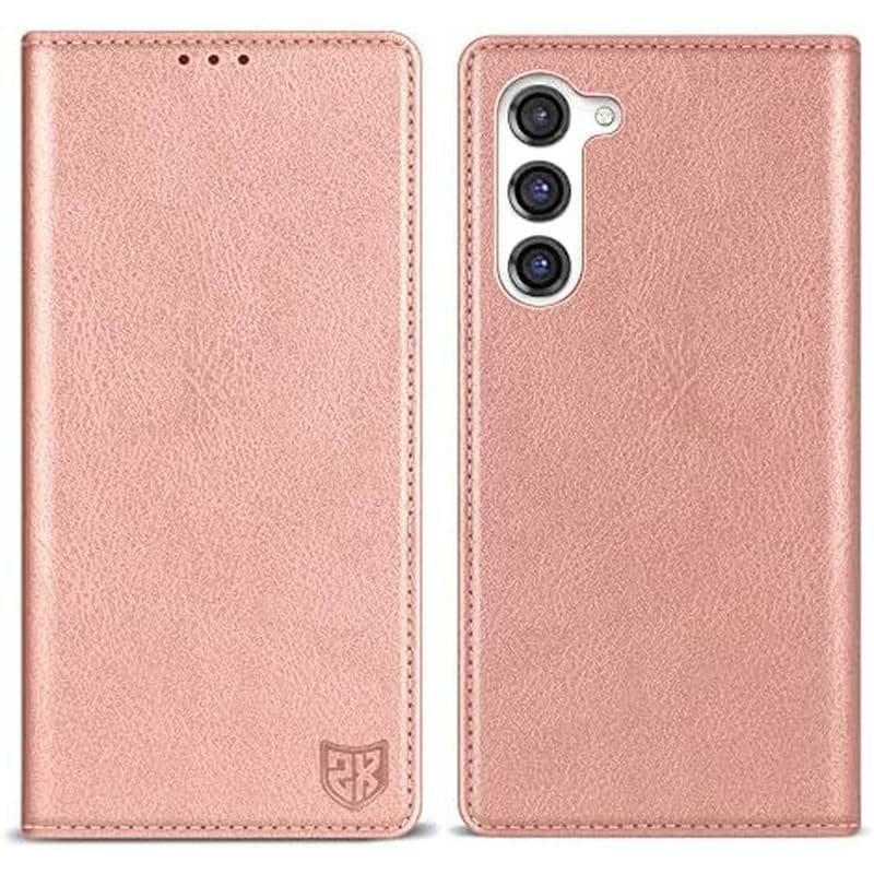 ZZXX Capa Carteira Para Samsung Galaxy S23 Com [Bloqueio RFID] Suporte Slot De Cartão Forte Protetora De Couro Magnético