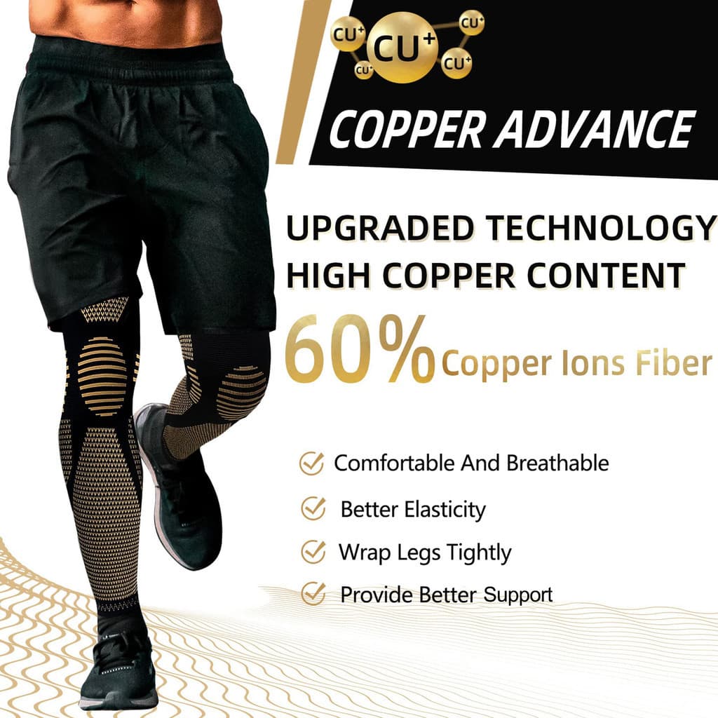 Joelheiras esportivas Nylon Leggings longas e quentes Joelheiras de compressão elástica de quatro lados