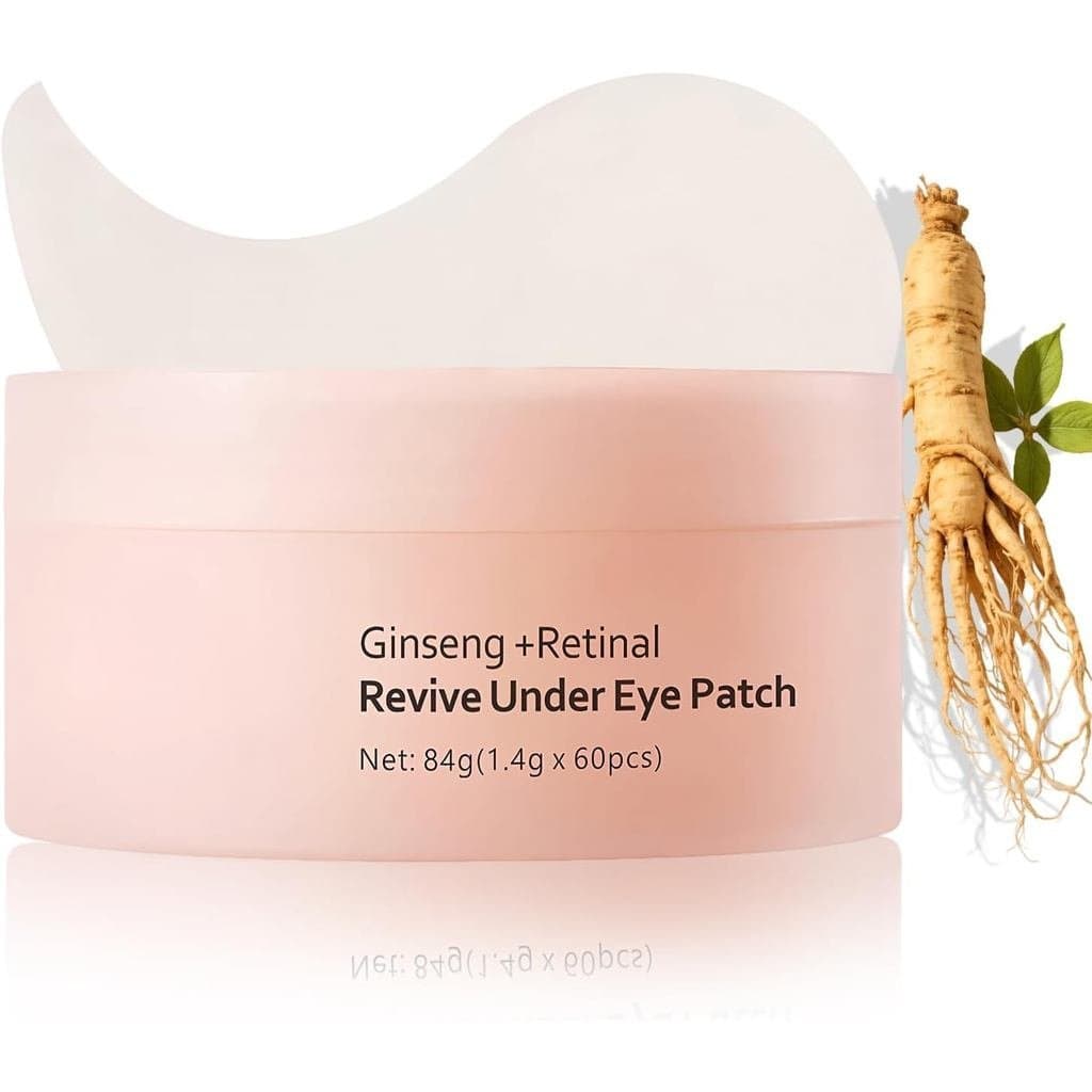 Pacote de 60 peças de creme para os olhos com ginseng e retinol, creme para os olhos com colágeno, hidrata profundamente