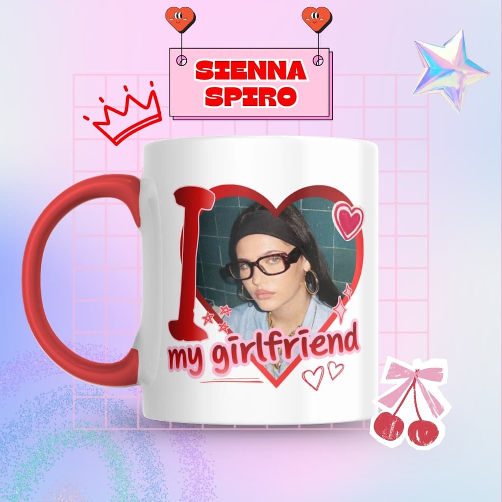 Caneca Xicara Porcelana 325ml Sienna Spiro Personalizada Presente Decoração Casa